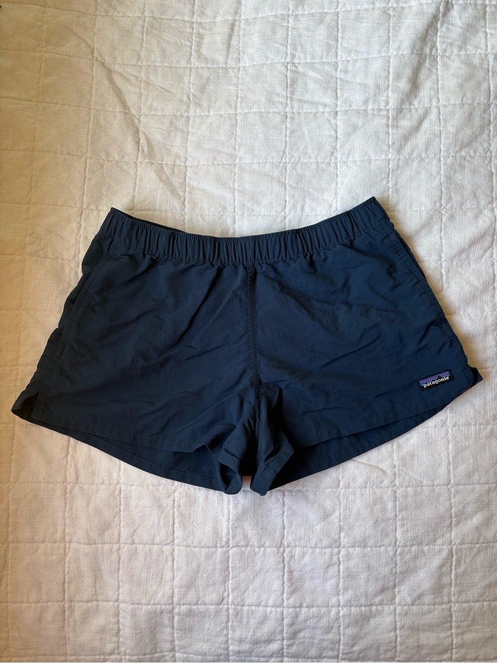 Patagonia Barely Baggie Navy Blue Athletic Shorts Women’s MEDIUM